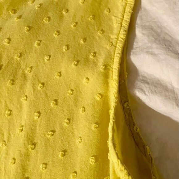 Merona Womens Blouse Yellow Sleeveless V Neck Lrg - Picture 8 of 10